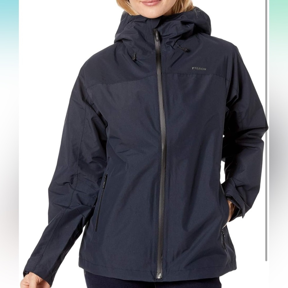 Filson Women's Navy Rain Jacket
